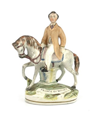 Lot 1044 - A Staffordshire pottery figure of the Prince...