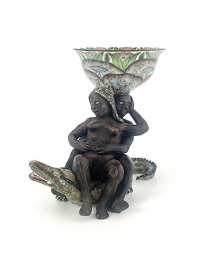 Lot 877 - Virginia Xaba for Ardmore Pottery, a studio...