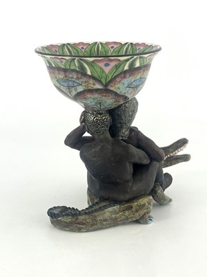 Lot 877 - Virginia Xaba for Ardmore Pottery, a studio...