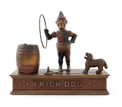 Lot 489 - An American 'Trick Dog' cast iron mechanical...