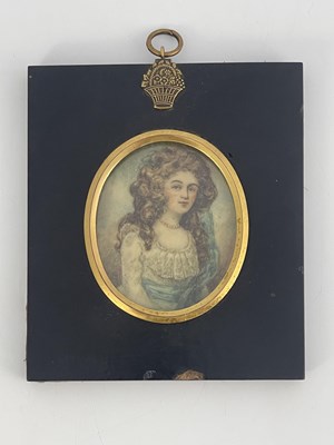 Lot 662 - An early 20th century portrait miniature of an...