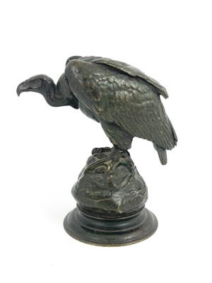 Lot 496 - Jules Moignier (French, 1835-1894), vulture on...