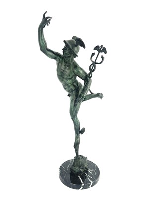 Lot 499 - After Giambologna, a green patinated bronzed...