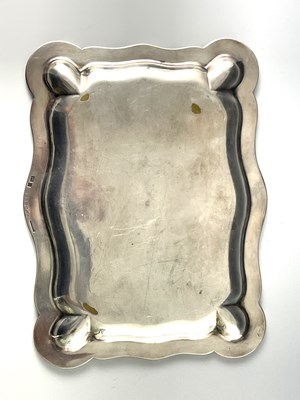 Lot 13 - Christofle, a French silver plated card tray,...