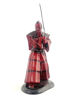 Lot 1000 - A Royal Doulton Flambe figure, Samurai Warrior,...