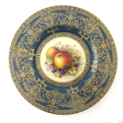 Lot 979 - R Sebright for Royal Worcester, a fruit...