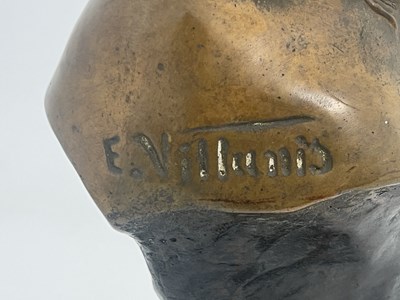 Lot 722 - Emmanuel Villanis, an Art Nouveau bronze bust,...