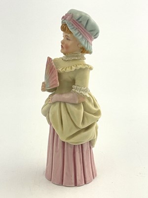 Lot 941 - A Royal Worcester Town Girl candle snuffer,...