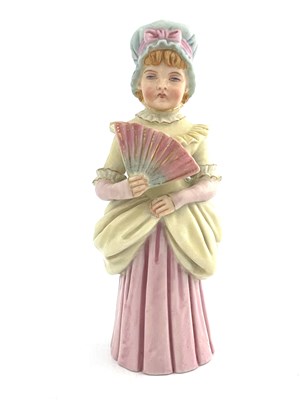 Lot 941 - A Royal Worcester Town Girl candle snuffer,...