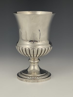 Lot 61 - A Victorian silver goblet, modelled in the...