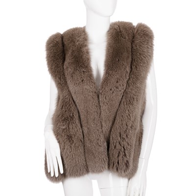 Lot 483 - Frans Molenaar, a fox fur gilet, featuring a...