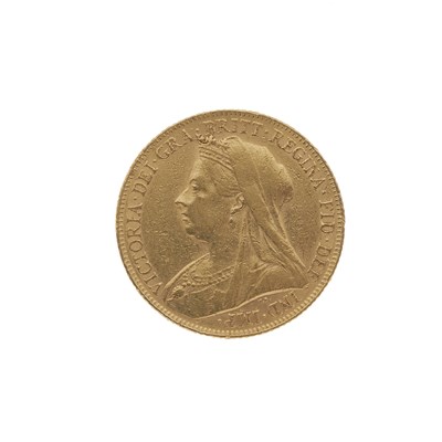 Lot 194 - Victoria, an 1899 gold full sovereign coin