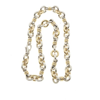 Lot 73 - Christofle, a vintage silver and gold necklace