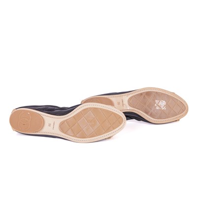 Lot 316 - Chanel, a pair of unworn stretch flat...