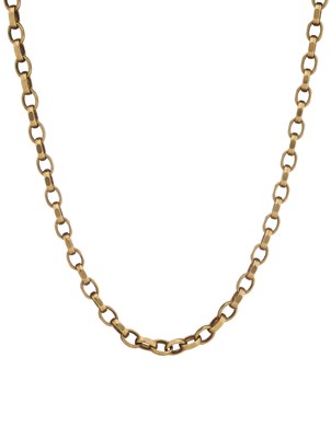 Lot 104 - A 9ct gold necklace