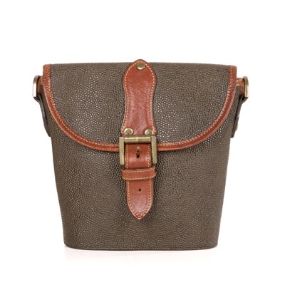 Lot 439 - Mulberry, a Scotchgrain messenger bucket bag,...