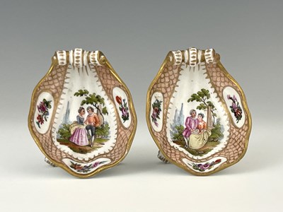 Lot 639 - A pair of 19th Century Meissen style...