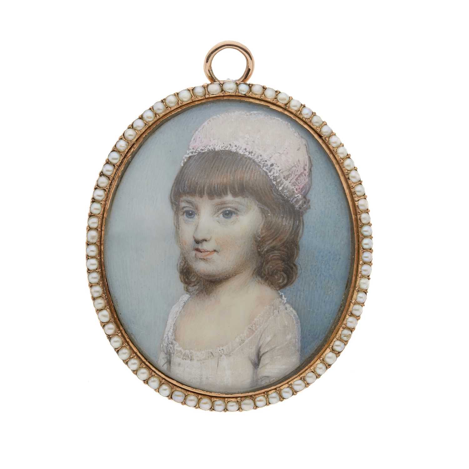 Lot 85 - George Engleheart (1750-1829), a fine portrait miniature of a young girl, circa 1785