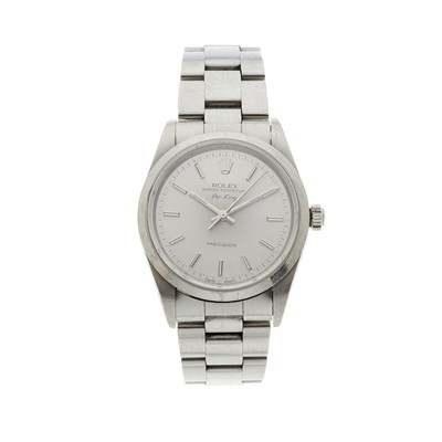 Lot 271 - Rolex, a stainless steel Oyster Perpetual Air-King Precision bracelet watch