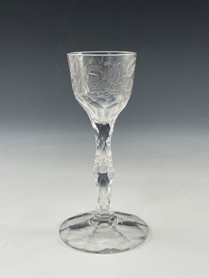 Lot 548 - A Jacobite wine glass, circa 1770, the ogee...