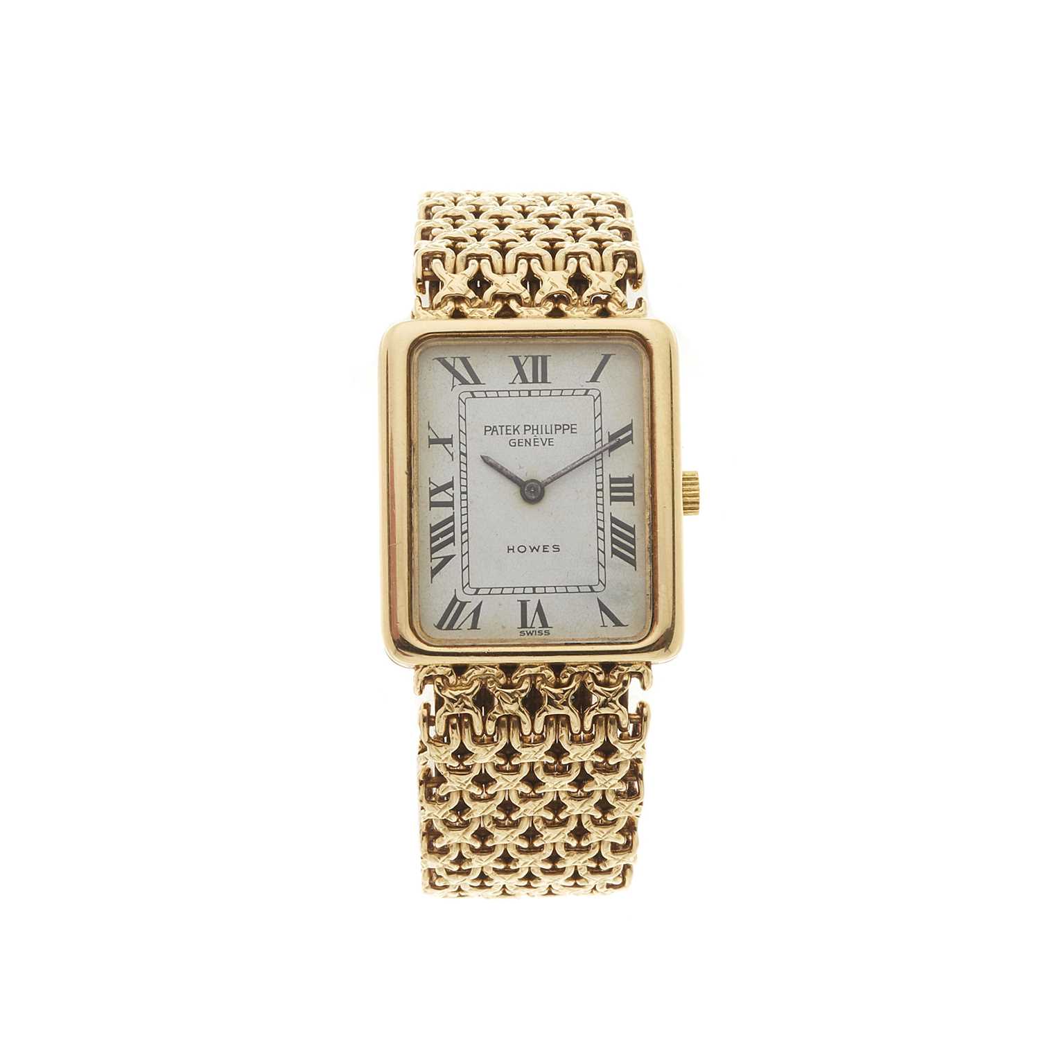 Lot 235 - Patek Philippe, an 18ct gold bracelet watch