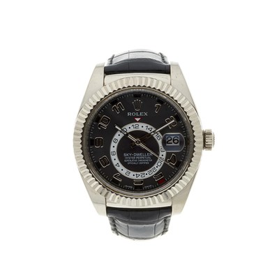Lot 233 - Rolex, an 18ct white gold Oyster Perpetual Sky-Dweller wrist watch