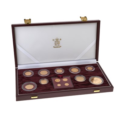 Lot 213 - Elizabeth II, a set of 2002 Golden Jubilee gold proof coins