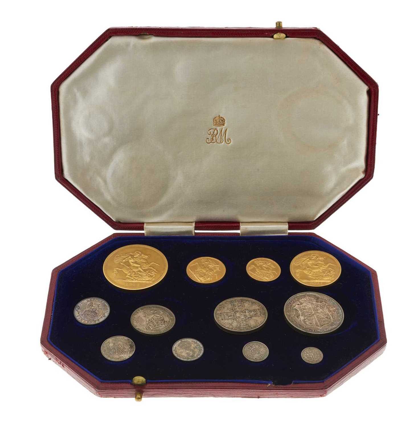 75 - George V, a fine and rare 1911 gold proof long set