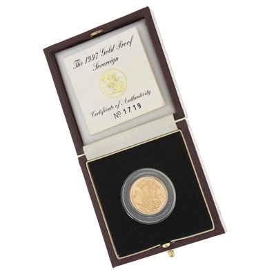 Lot 72 - Elizabeth II, a 1997 gold proof full sovereign coin