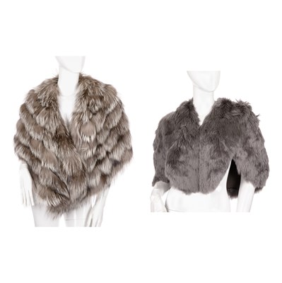 Lot 484 - Armani, two fur items, to include a silver fox...