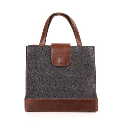 Lot 439 - Mulberry, a vintage Scotchgrain handbag,...