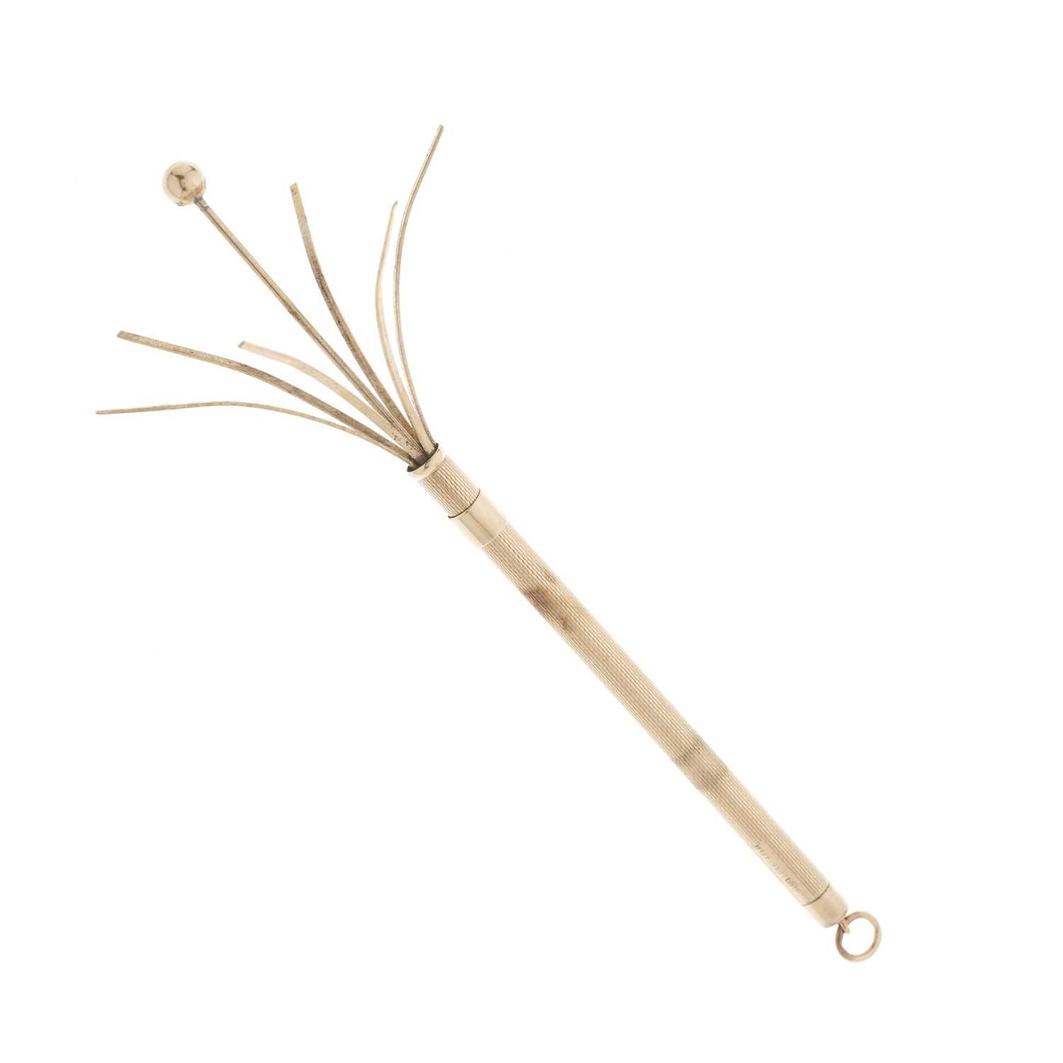 Lot 66 - Asprey & Co., a 9ct gold swizzle stick