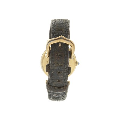 Lot 221 - Cartier, a silver and gold plated Must de Cartier wrist watch