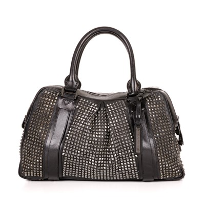 Lot 285 - Burberry, a studded Knight holdall bag,...