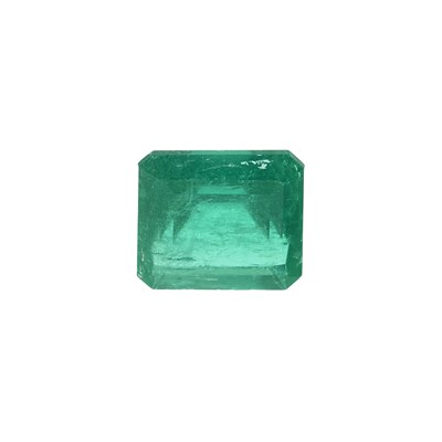 Lot 56 - A square-shape natural emerald, weighing 1.60ct