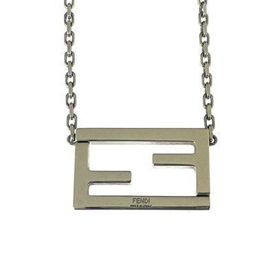 Lot 340 - Fendi, a Zucca FF monogram necklace, crafted...