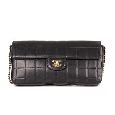 Lot 303 - Chanel, a Chocolate Bar handbag, featuring a...