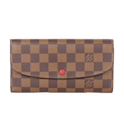 Lot 408 - Louis Vuitton, a damier ebene Emilie wallet,...