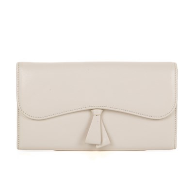 Lot 461 - Smythson, a white leather purse, featuring a...