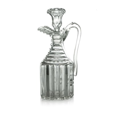 Lot 475 - A cut glass claret jug and stopper