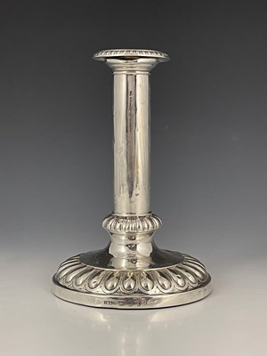 Lot 179 - A George III silver single candlestick, with...