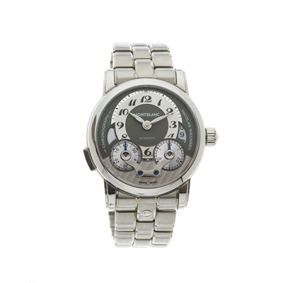 Lot 260 - Montblanc, a stainless steel Nicolas Rieussec chronograph bracelet watch