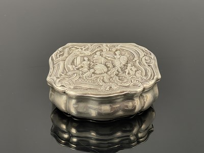 Lot 18 - An eighteenth-century Danish silver snuff box,...