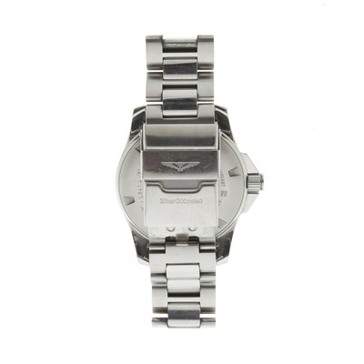 Lot 241 - Longines, a stainless steel Hydro Conquest bracelet watch