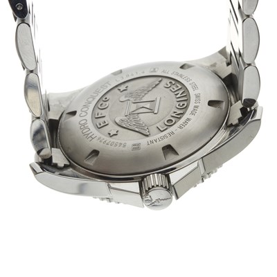 Lot 241 - Longines, a stainless steel Hydro Conquest bracelet watch