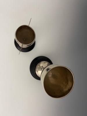 Lot 190 - Two twentieth-century silver trophy cups, each...