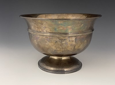 Lot 39 - A George V silver bowl, of circular lobed form...