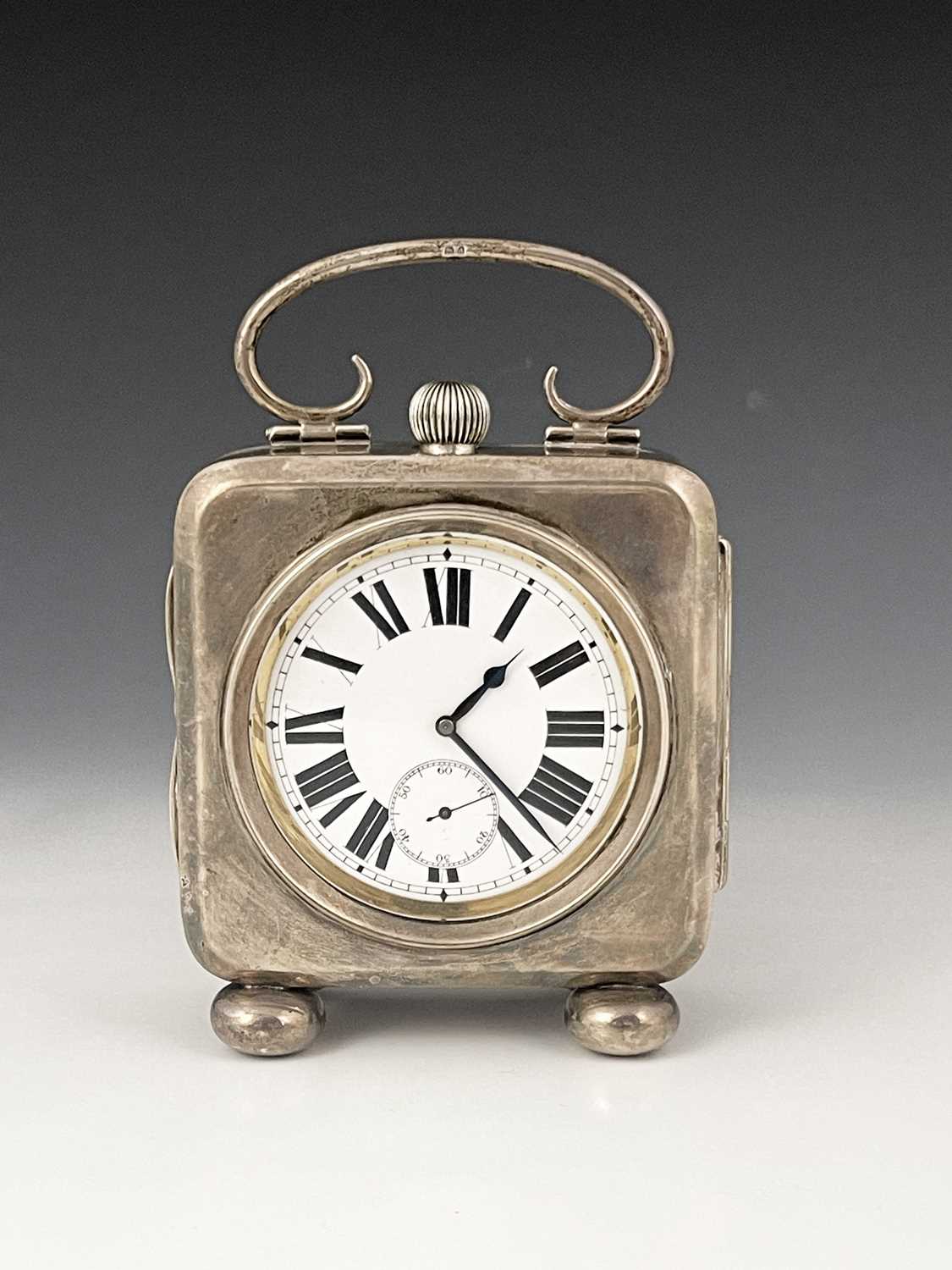 Lot 290 - An Edwardian silver pocket watch stand, of...