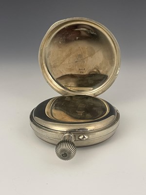 Lot 290 - An Edwardian silver pocket watch stand, of...