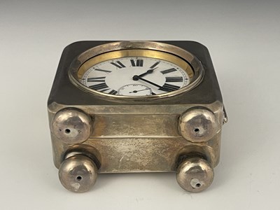 Lot 290 - An Edwardian silver pocket watch stand, of...